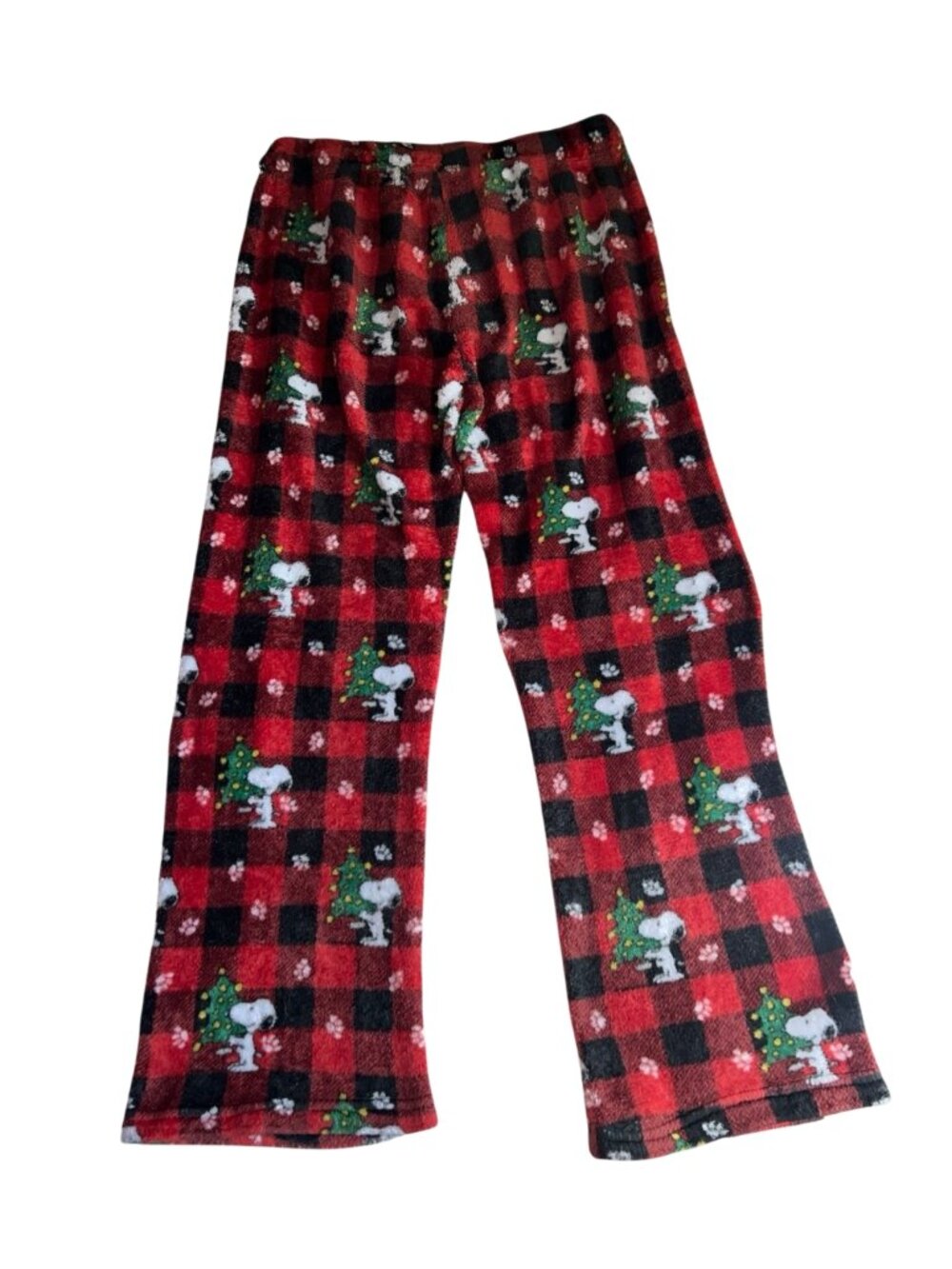 PEANUTS Snoopy Christmas Fleece Pajama Pants Size Large